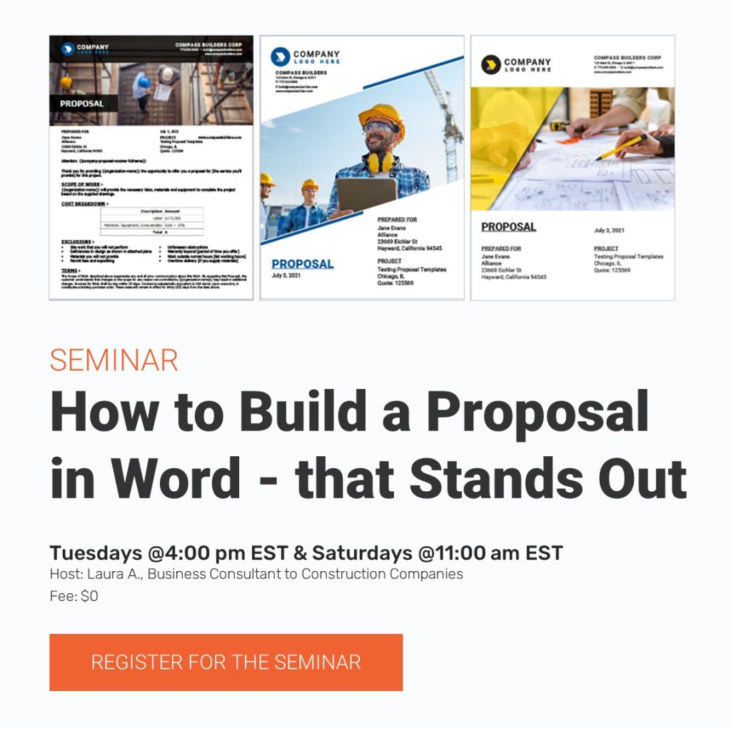 How to Build a Construction Proposal that Stands Out