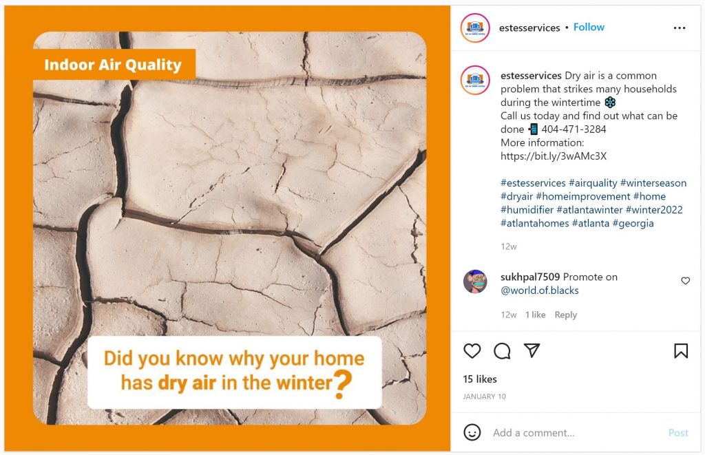 Instagram Example 4 - Social Media Post Ideas for Builders