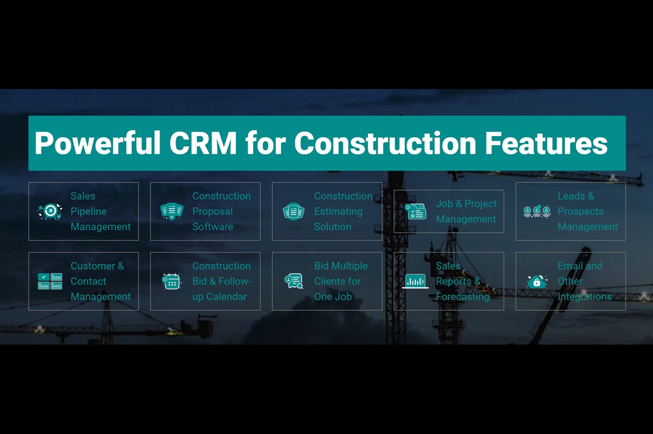 Powerful CRM for Construction Features